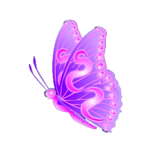 Purple Glow Butterfly